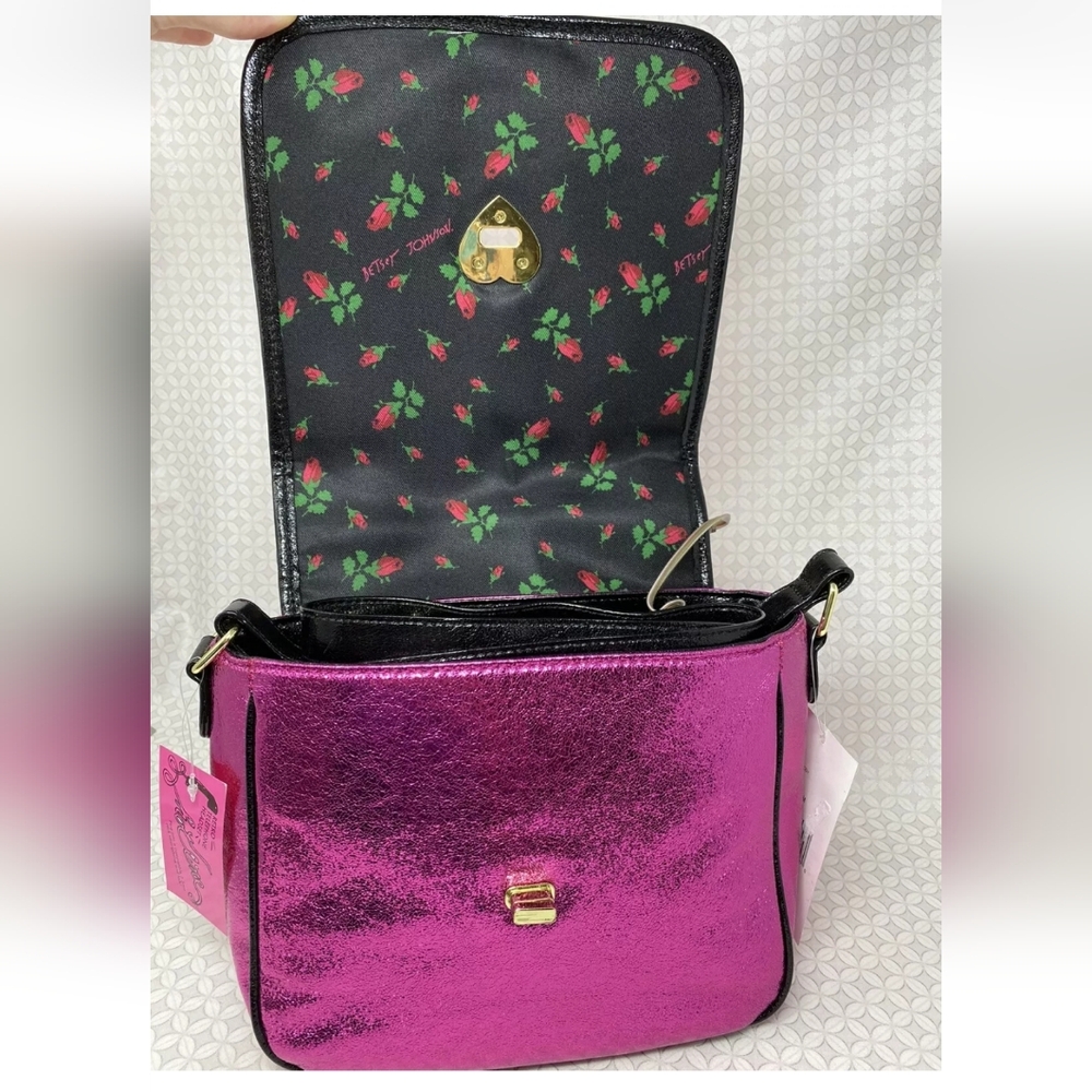 Betsey Johnson Kitsch Off The Hook Hotline Call Me Baby Phone Crossbody Bag Pink - Picture 2 of 15